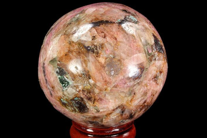 Polished Cobaltoan Calcite Sphere - Congo #95011